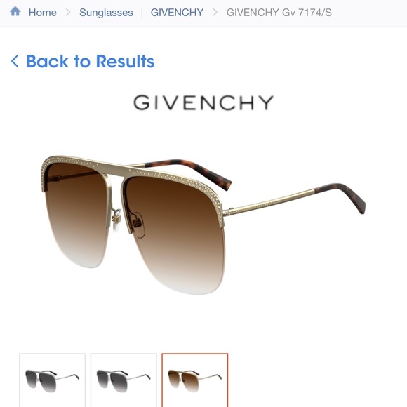 Givenchy authentic Rhinestone sunglasses gold - Picture 4 of 4